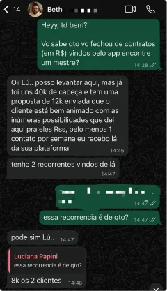 Depoimento de aluno sobre automação