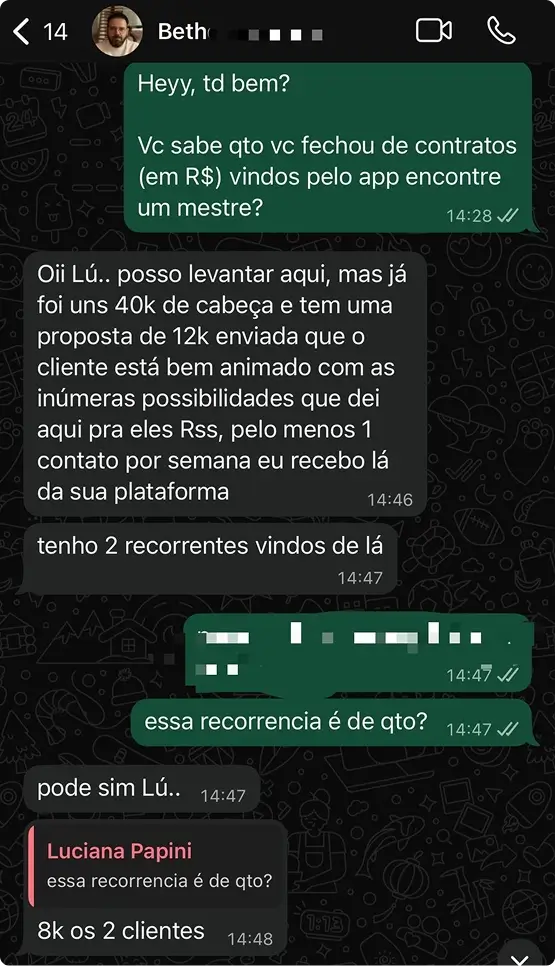 Depoimento de aluno sobre automação